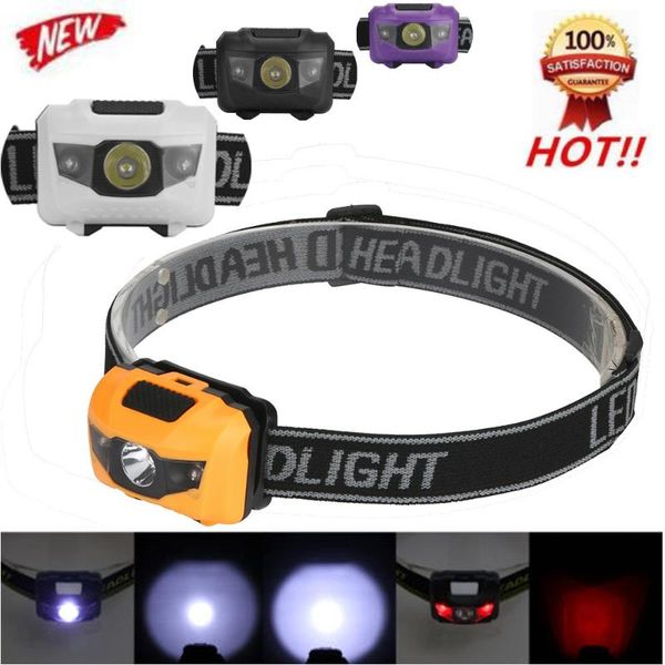 

+ 2led 800 lumen 3 led 4-mode mini headlight headlamp head torch light for camping hunting fishing hiking light#50 bike lights