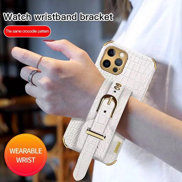 

cell phone pouches fashion luxury plating case for 12 11 pro max x xr xs mini 7 8 plus 6 6s se2021 cover girls leather shockproof wit