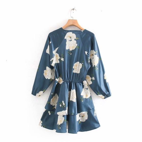 

the wear casual dresses fall floral decor dress of fsa9255, Black;gray