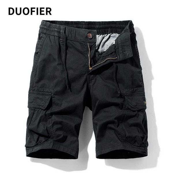 

mens military cargo shorts summer army multi-pocket zipper tactical shorts cotton loose work casual short pants plus size 38 210603, White;black