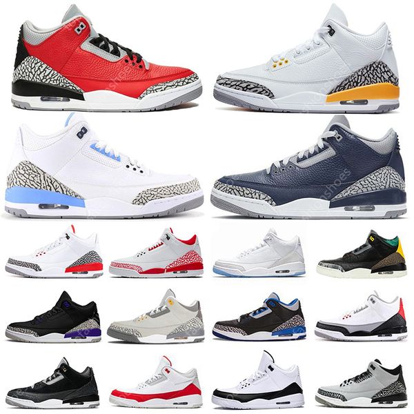 

2021 georgetown 3 3s mens basketball shoes fragment court purple laser orange chicago unc fire red cement varsity royal katrina trai