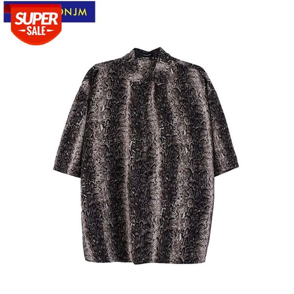 

uncledonjm leopard print shirts for men japanese fashion streetwear hawaiian shirt mens clothing trends aw018 #lj75, White;black