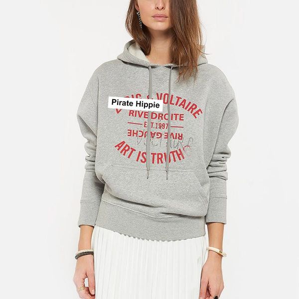 

letter hooded sweatshirts woman long sleeve cotton cozy pullover casual vintage hoodies 2021 women's &, Black