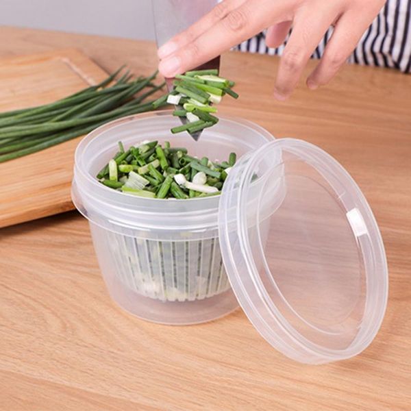 

green onion storage box reusable mini plastic boxes fruit organizer set with lids kitchen accessories bottles & jars