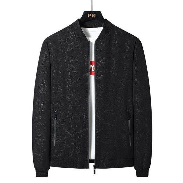 

men's jackets spring autumn man coats plus size zipper round neck cozy vintage multicolor handsome simple all-match fashion casual, Black;brown