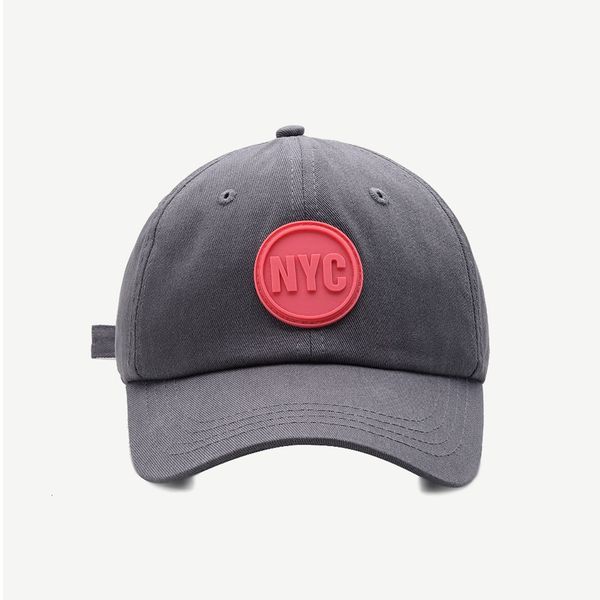 

ins female spring and summer designer academy style nyc soft baseball outdoor sunshade hat show face small cap male, Blue;gray