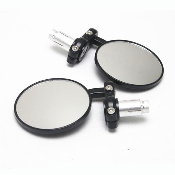 

pair 22mm 7/8" circular universal motorcycle handle bar end rearview aluminum side mirrors modification accessories