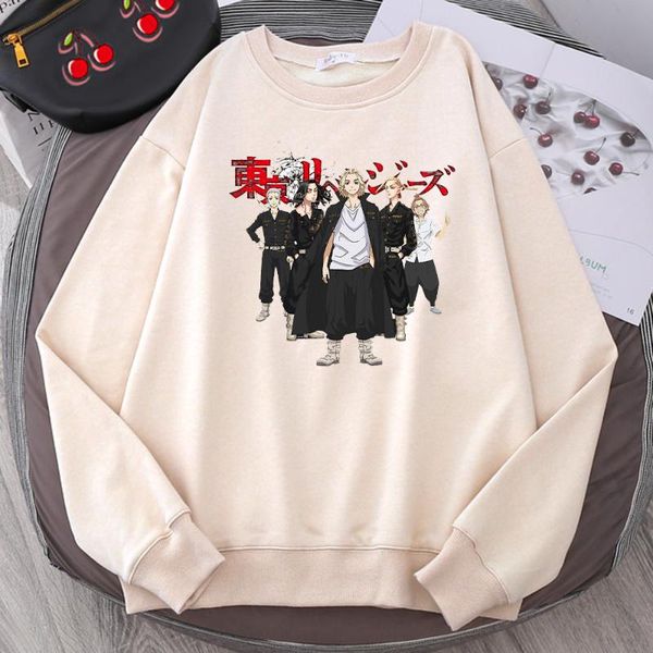 

men's hoodies & sweatshirts tokyo revengers anime print male hoodie harajuku sweatshirt for men autumn clothes comfortable trac, Black