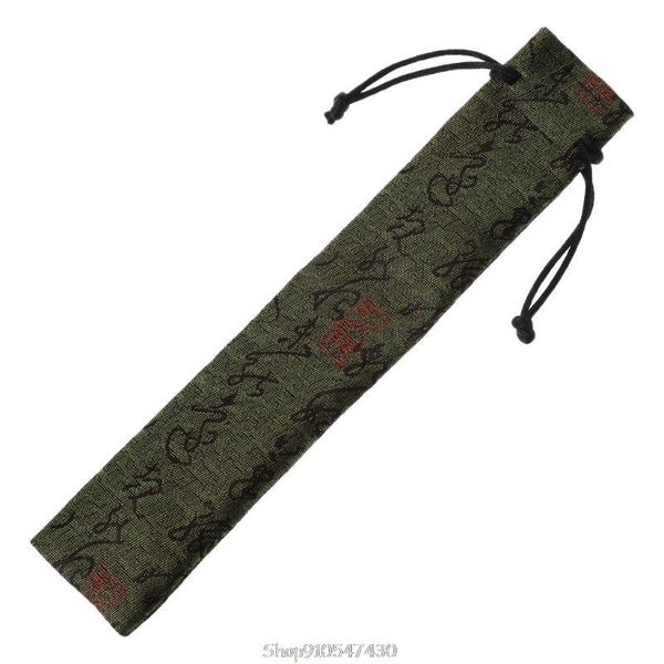 

chinese calligraphy style decorative folding hand fan bag dustproof holder protector pouch case cover gifts d10 20 dropship storage bags