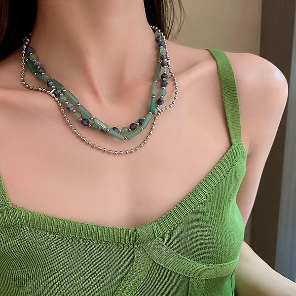 

pendant necklaces necklace for women pearl jewelry choker chain beaded crystal, Silver