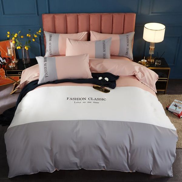 

nordic patchwork bedding set duvet cover twin  king 220x240 bed 150 linen quilt bedspreads on the bedclothes sets