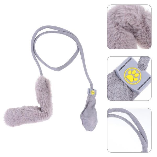 

cat toys adorable teaser simulation plush animal tail interactive plaything