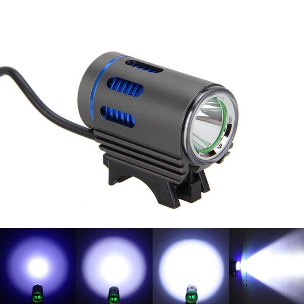 

bike lights light 6 modes riding bicycle lamps 3000lm l2 led front luz bicicleta headlamp+6400mah battery pack