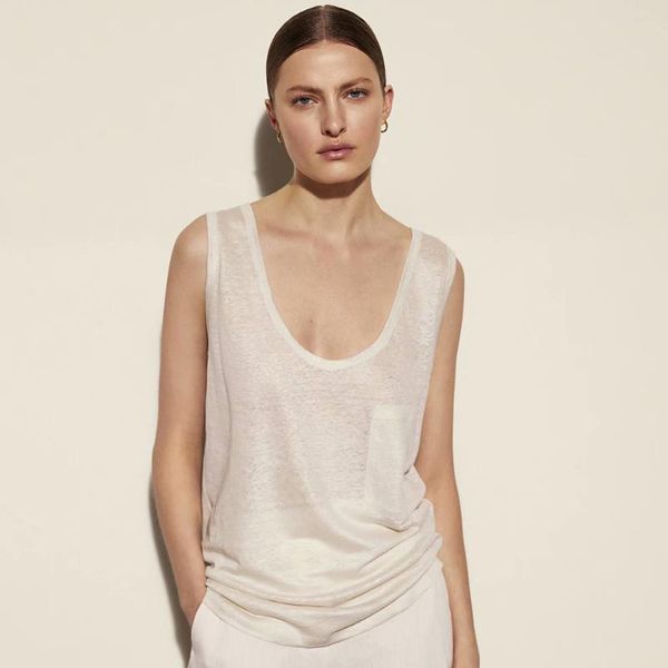 

women's tanks & camis unizera 2021 fashion two color polyester sublimation printing vest summer, White