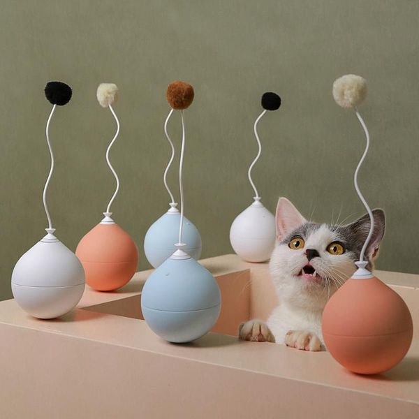 

cat toys funny electric toy tumbler automatic stick interactive pet dog machine game scratching butterfly ball
