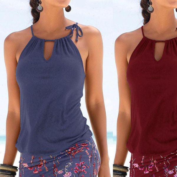 

summer fashion casual sleeveless retro womens dress halter print beach mini tee shirt homme, Black;gray