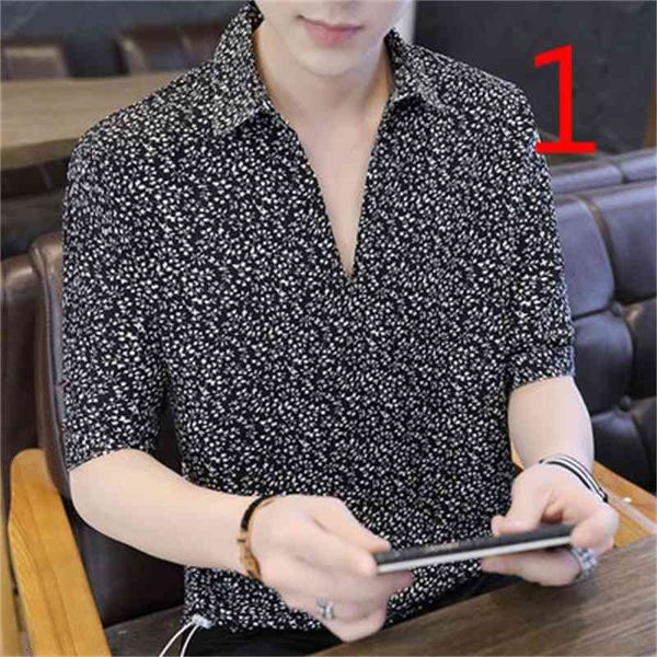 

men's t-shirts tide brand short-sleeved t-shirt male summer korean version of the wild ice silk half-sleeved shirt gn0g, White;black