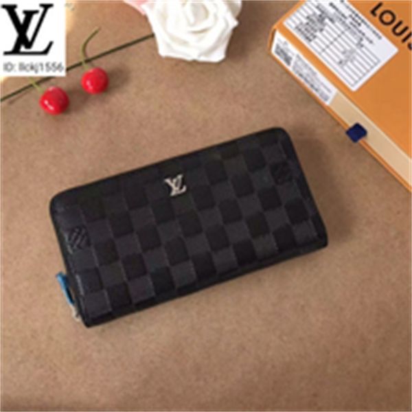 

chain long clutches pebbled grain brand wallet men real leather designer chain wallets compact purse luxury evening key card m60017 holders, Red;black