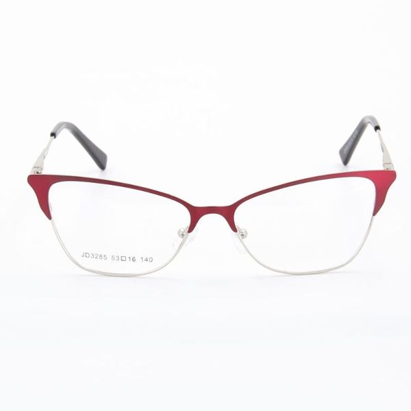 

fashion sunglasses frames cat eye metal women eyeglasses spectacle frame computer optical glasses jd3285, Black