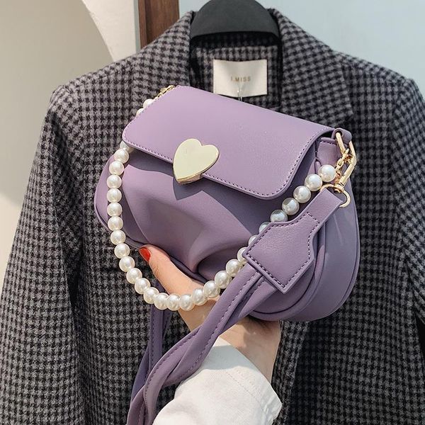 

evening bags pearl lock bag trending female quality pu messenger leather women designer handbag shoulder bolsos sac