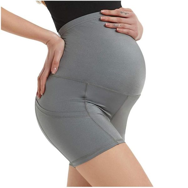 

summer maternity shorts high waist pants for pregnancy pregnant elastic sports yoga underwear outfit