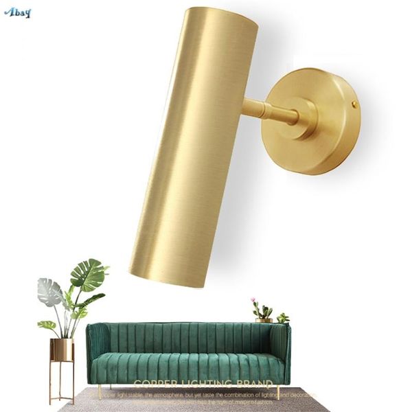 

wall lamp all copper nordic lamps living room aisle sconce lights bedroom bedside staircase retro lighting fixtures