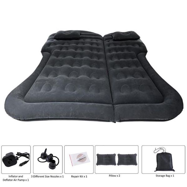 

car inflatable bed travel universal for back seat multi functional sofa pillow outdoor camping mat cushion with two pads