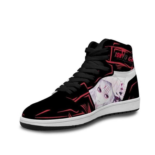 

2021 tokyo ghoul classic basketball shoes ins for men soft simple human sneakers