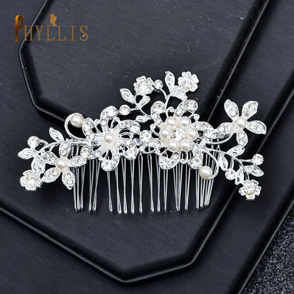

hair clips & barrettes a251 vintage wedding comb rhinestone tiara for girls women party accessories jewelry 2021 unique bridal headpiece, Golden;silver