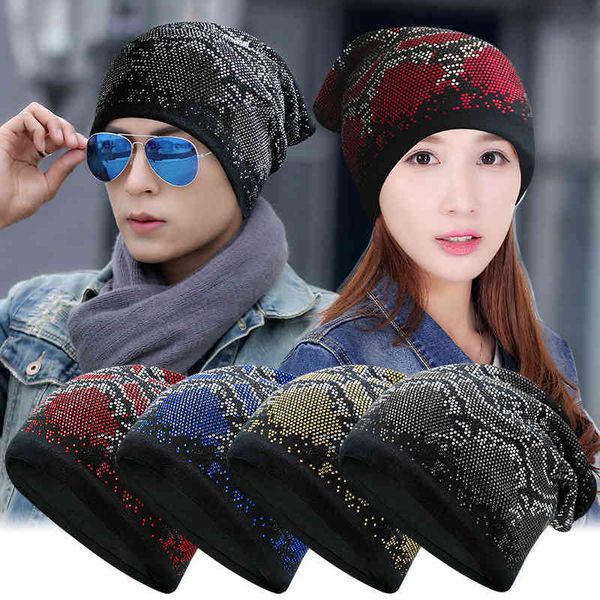 

wool children's autumn and winter korean version snake skin pattern drill pullover men's outdoor warm knitting hat ear, Blue;gray