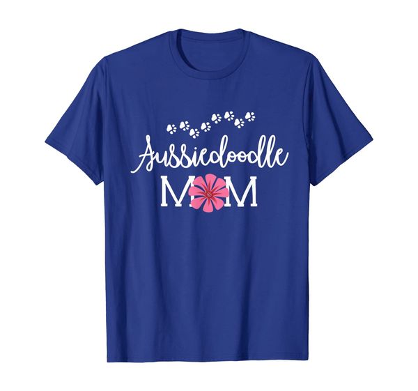 

aussiedoodle mom t-shirt doodle dog lover awesome gift, White;black