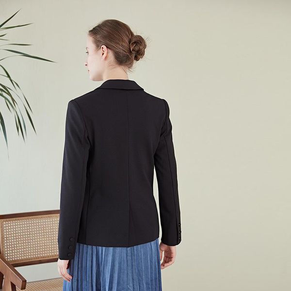 

women's suits & blazers temperament commute style black suit jacket lady small work uniform coats fall 2021 women cn(origin), White;black