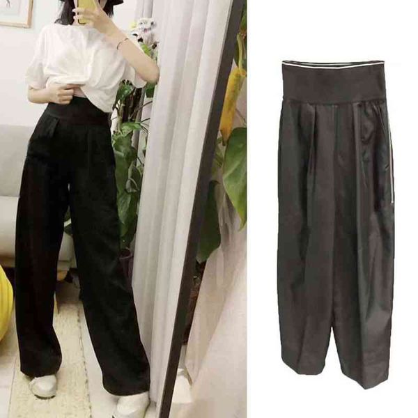 

women pants for mens drawstring relaxed homme man fashion loose clothes printed letters hip hop sweatpants tmyc, Black;white