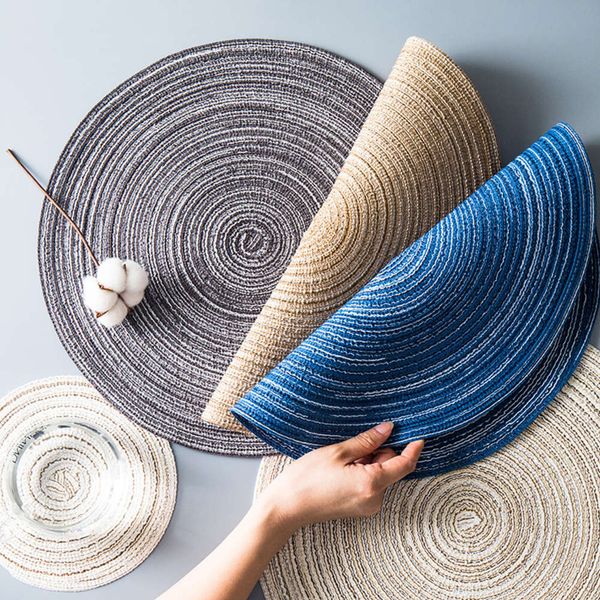 

dining mat woven cup heat insulation nordic kettle household scalding dish bowl western food table