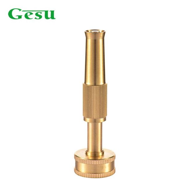 

water gun & snow foam lance gesu 3/4" brass adjustable garden hose nozzle