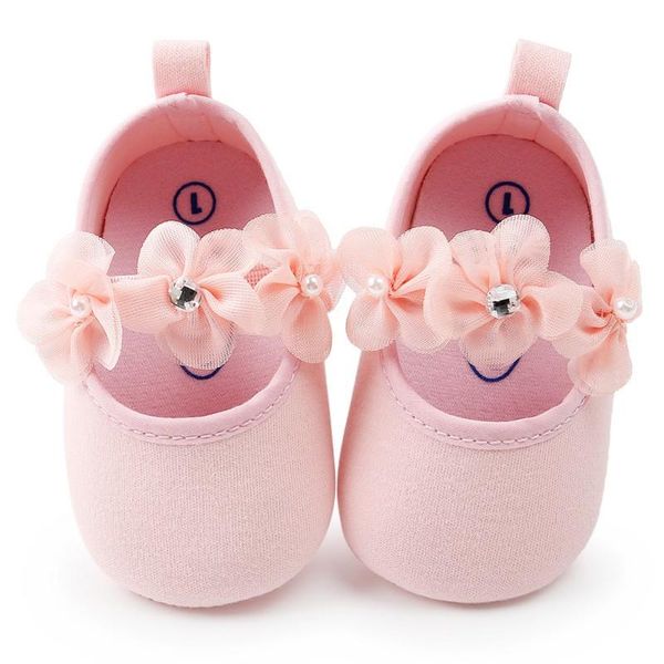

first walkers baby elastic bow cute flowers princess shoes soft sole non-slip toddler girls