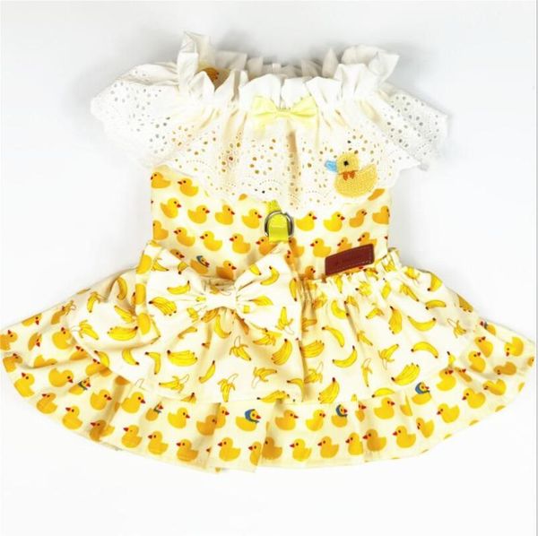 

dog apparel dress small floral doll skirt spring summer pets outfits clothes for party puppy costume