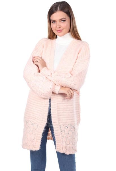 

women's knits & tees women powder knitted pattern detailed knitwear cardigan, White