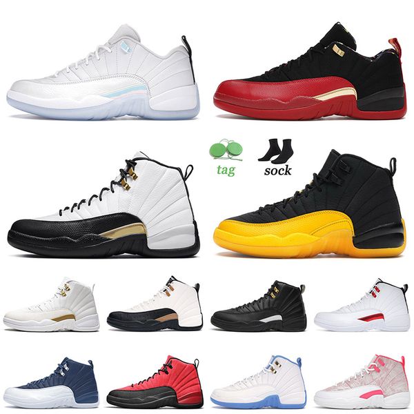 

jumpman air jorden 12 12s xii basketball shoes jordan12s low easter university gold royalty grind twist indigo royal black retro trainers sn