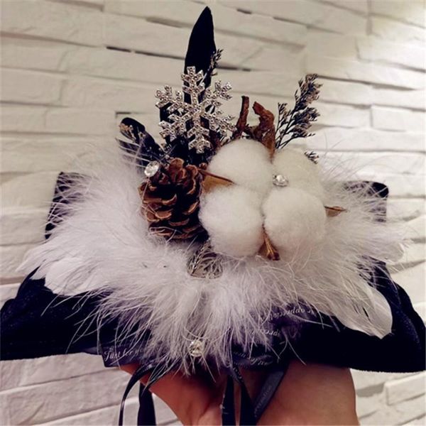 

interior decorations creative snowflake car fragrance christmas ornaments pine cone decoration bag home