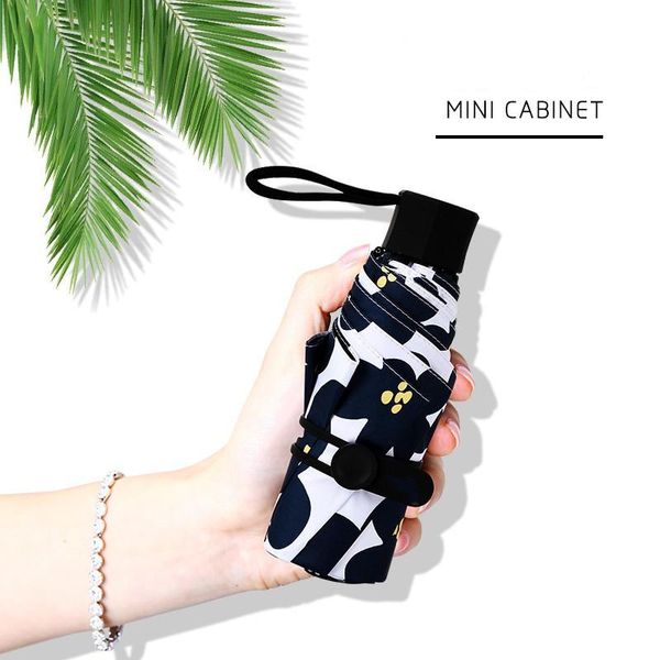 

umbrellas mini women pocket small umbrella anti uv paraguas sun female rain windproof light folding portable for girl