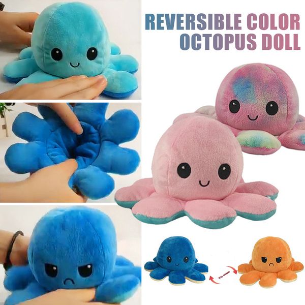 

reversible flip ocs plush stuffed toy soft animal home accessories cute doll children gifts baby companion