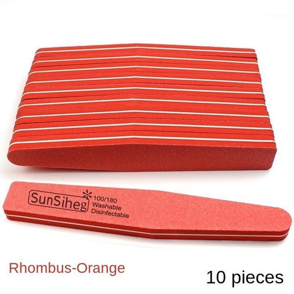 

10pcssunshine sponge rub light therapy sand file nail fine polished surface diamond washed strip files1