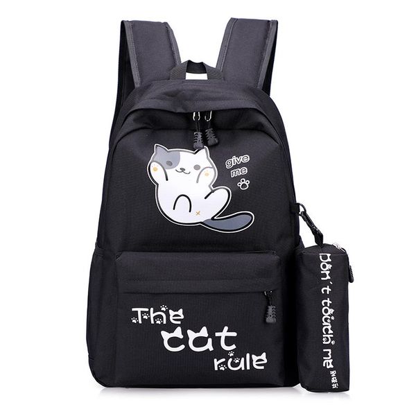 

backpack women canvas backpacks letter printing travel shoulder bag rucksack for teenager girl lapstudents school bookbag