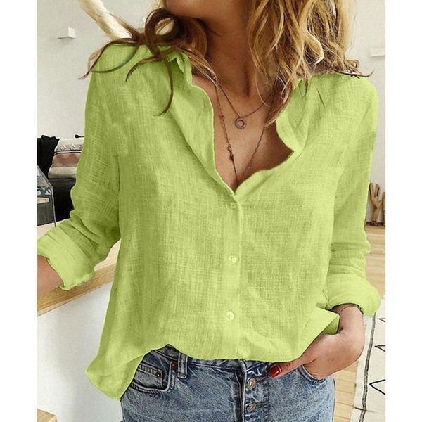 

women's blouses & shirts oversize women turn down collar long sleeve loose office female elegant white shirt blusas mujer de moda