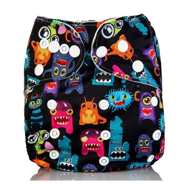 

cloth diapers baby reusable diaper 2021 printed adjustable nappy cover waterproof pul  couche lavable