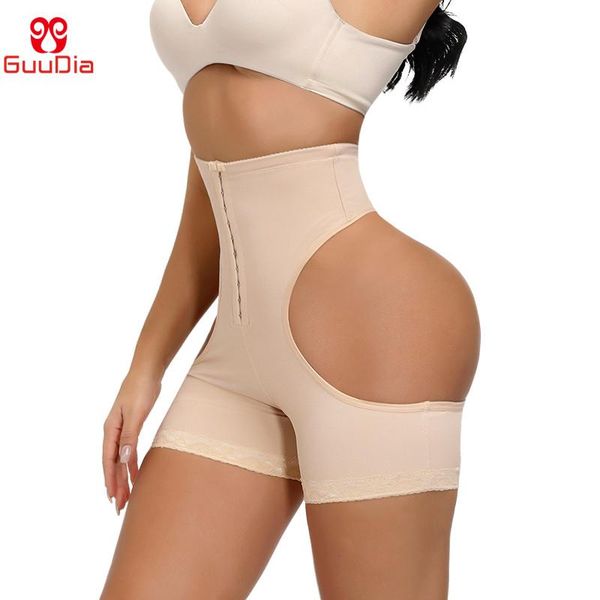

bulifter shapers body shaper push up girdle hi waist cincher tummy control panties with hook thong shapewear women's, Black;white