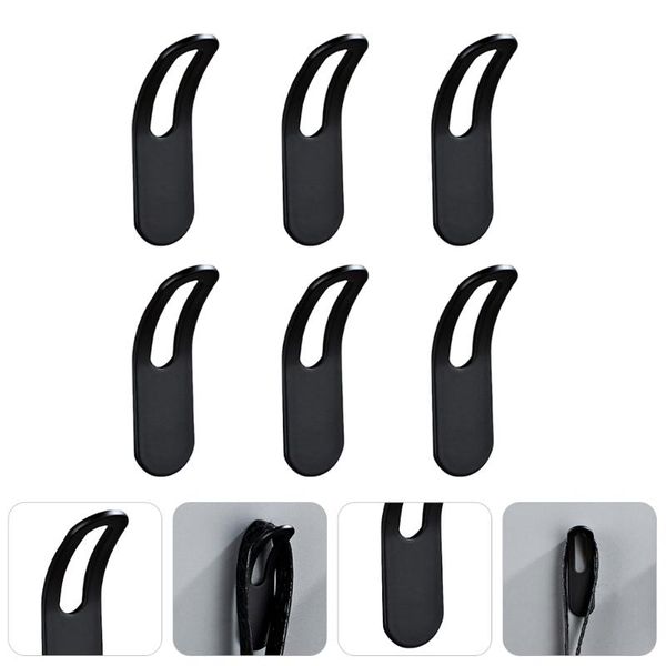 

hooks & rails 6pcs no-punch wall mounted coat hallway clothes for home