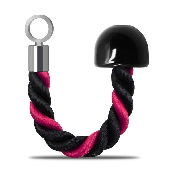 

accessories 57ed single head heavy duty biceps training nylon pull rope with metal buckle down fitness cable attachment machine