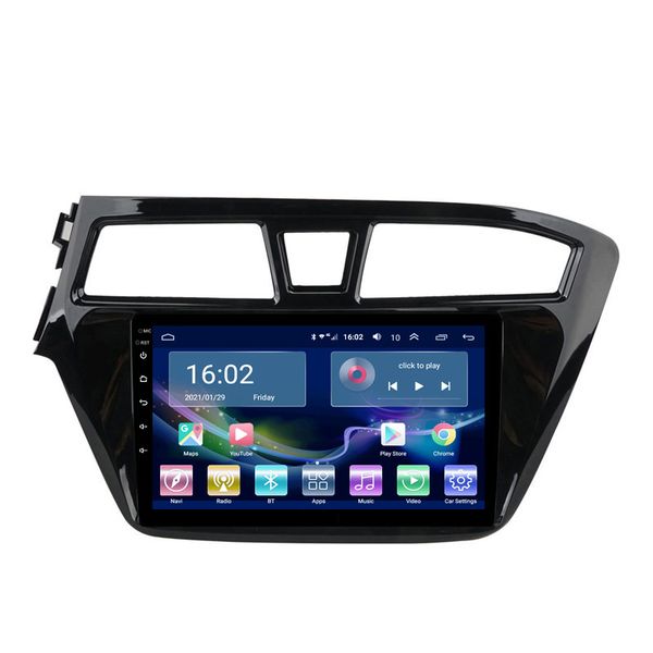 Rádio de vídeo de carro com jogador multimídia GPS para Hyundai I20 2015-2018 Unidade de cabeça estéreo Carplay Android 10.0